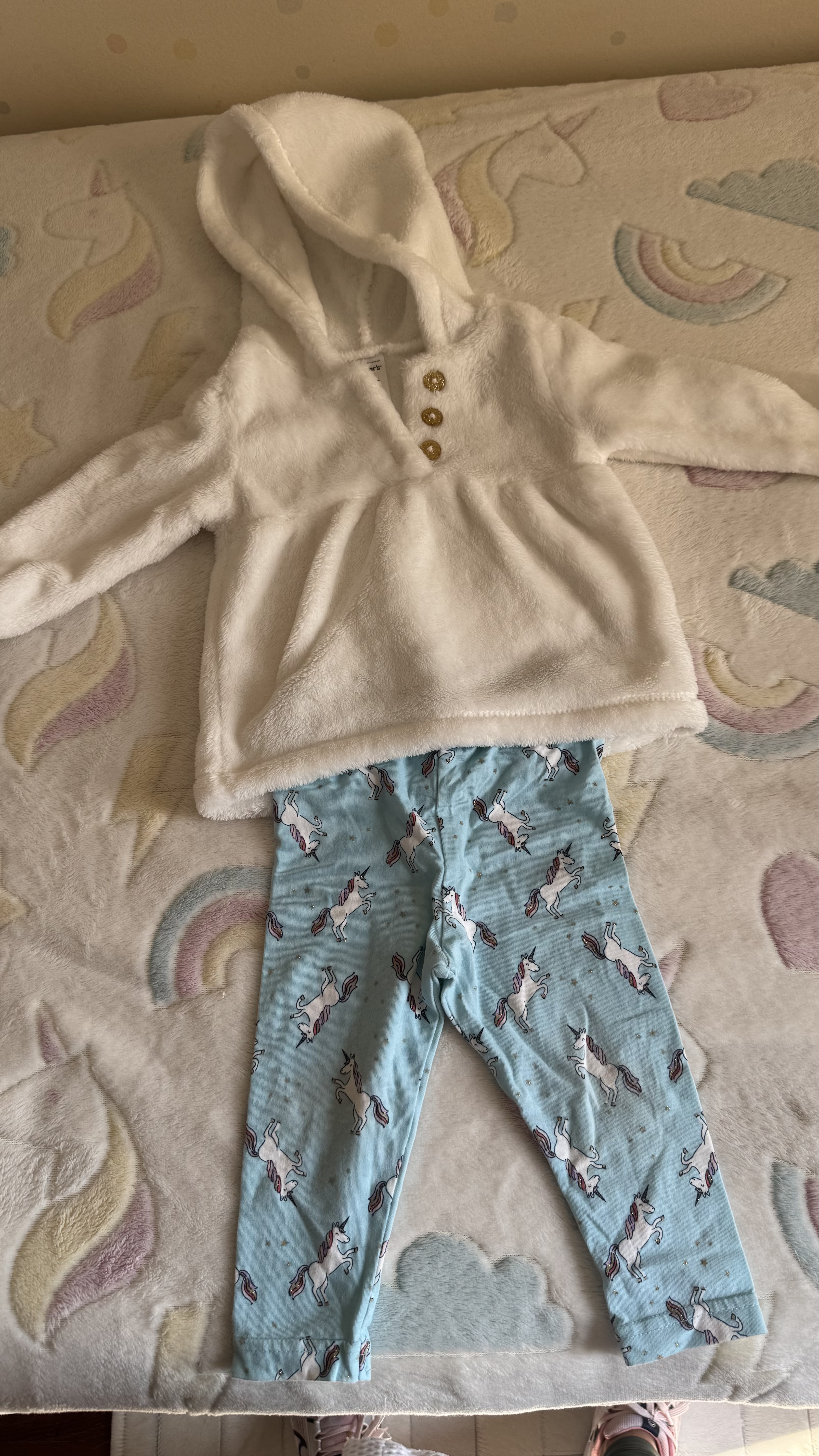 Conjunto legging e blusa quentinha com capuz